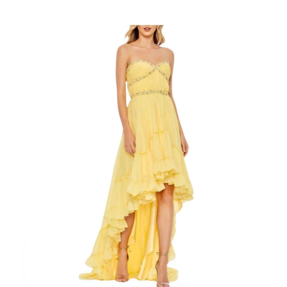 Mac Duggal Strapless Sunshine Gown